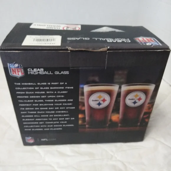 North Carolina Panthers Clear Highball Glass Set - Picture 4 of 7